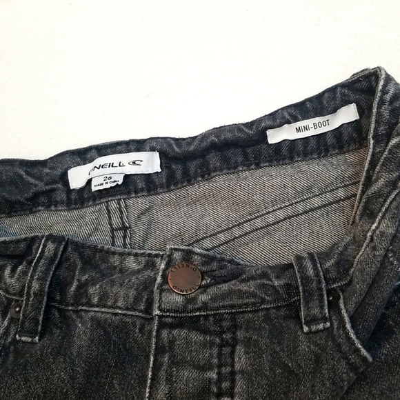 O'Neill Cropped Boot Grey Wash Ankle Jeans - Picture 6 of 9